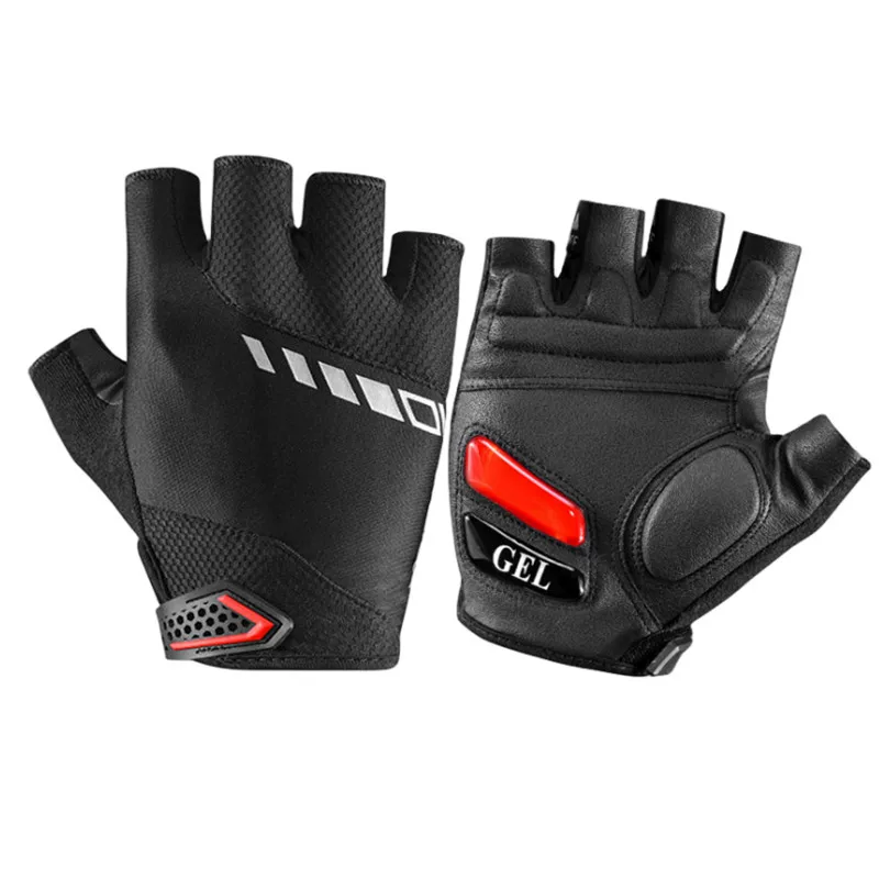 Găng tay đi xe đạp ROCKBROS, thiết bị xe đạp đường trường và leo núi, găng tay xe đạp nửa ngón, chống trơn trượt, thoáng khí, mùa hè