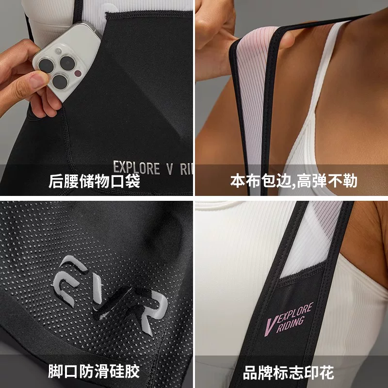 Quần đi xe đạp EVR Double Arrow PRO Quần đùi nữ mới kiểu dáng ôm vừa vặn thoáng khí Quần đi xe đạp chuyên nghiệp