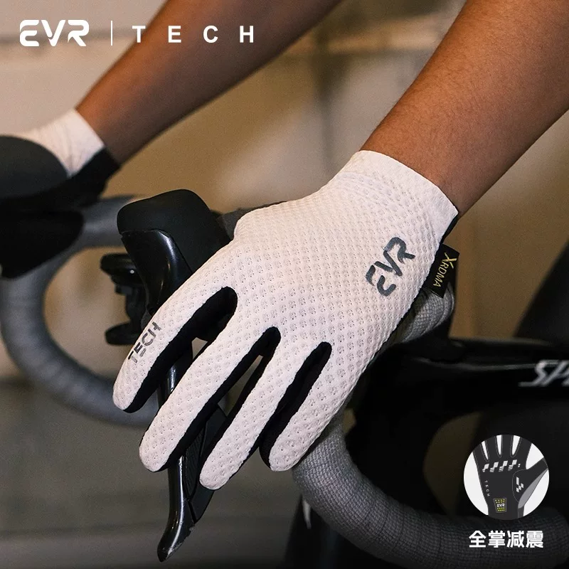 Găng tay đi xe đạp EVR, dài ngón, chống sốc, tương thích với màn hình cảm ứng, găng tay chống nắng cho nam và nữ, thích hợp cho xe đạp leo núi và xe đạp đường trường, mùa hè.
