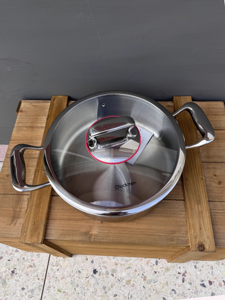 Nồi đôi dung tích lớn, thép không gỉ 304 dày dặn, thích hợp cho bếp từ, không gây mùi, chảo lẩu cho 4-7 người