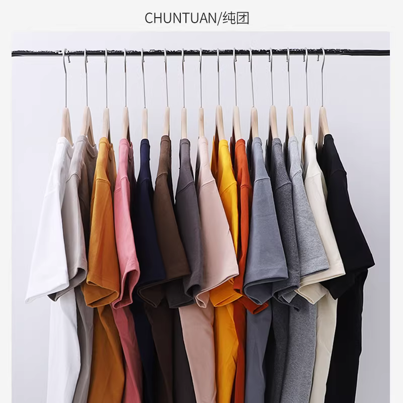 Áo thun hạng nặng 270g kiểu Mỹ dành cho nam, tay ngắn, cotton nguyên chất, màu trơn, xu hướng áo thun cổ điển mới của Amekaji mùa hè 2020.