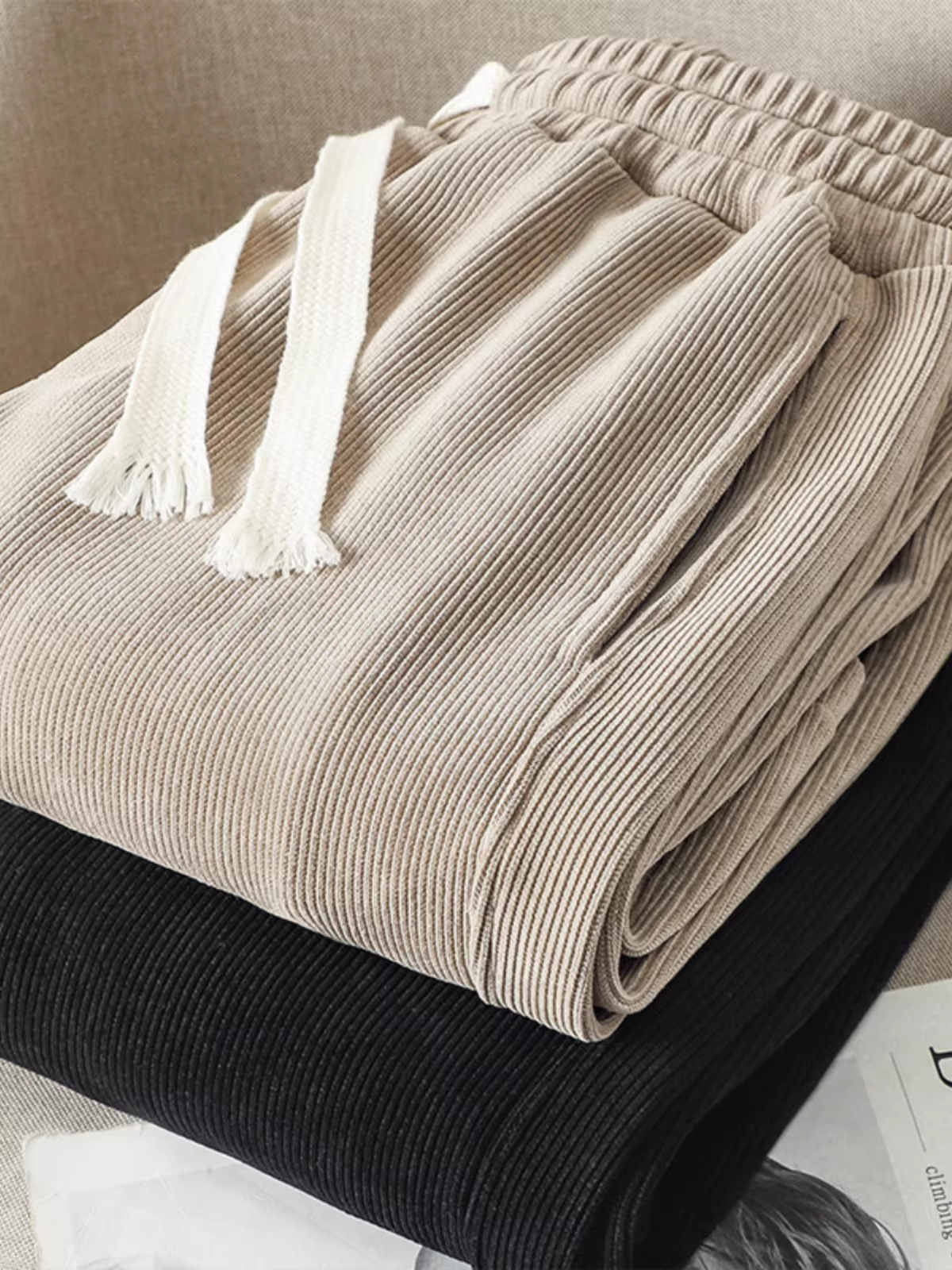 Quần Chenille dày dặn dành cho nam, quần jogger mùa đông dày dặn, quần thể thao chất liệu nhung, quần âu dáng ôm