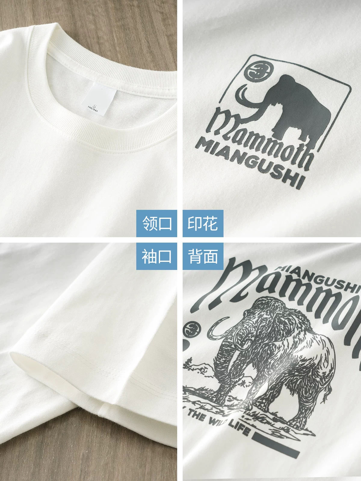 Áo thun nam tay ngắn chất liệu cotton dày 320g, kiểu dáng vintage Mỹ, in họa tiết mùa hè, áo thun cổ tròn rộng rãi, thương hiệu thời thượng