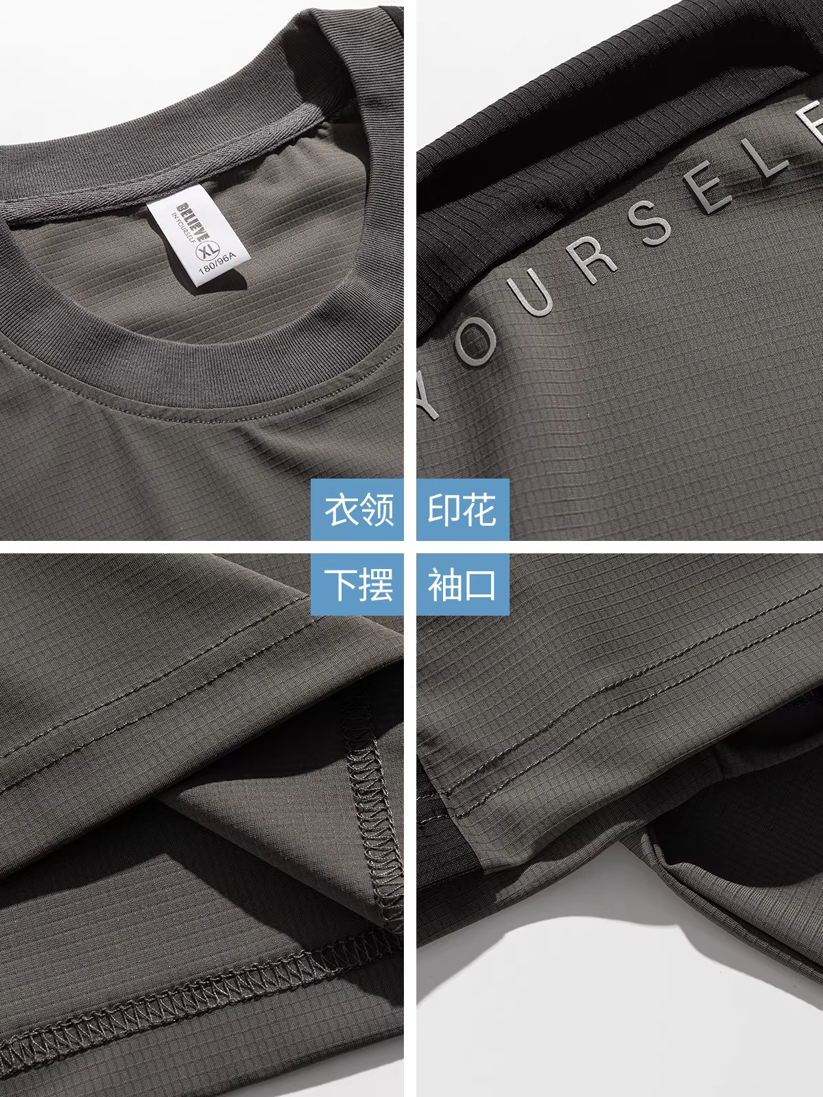 Áo thun ngắn tay làm mát nhanh bằng vải lụa băng dành cho nam giới trong mùa hè, mỏng, rộng rãi, thoáng khí, chạy bộ, thể thao và tập thể dục, áo nửa tay mang lại cảm giác mát lạnh