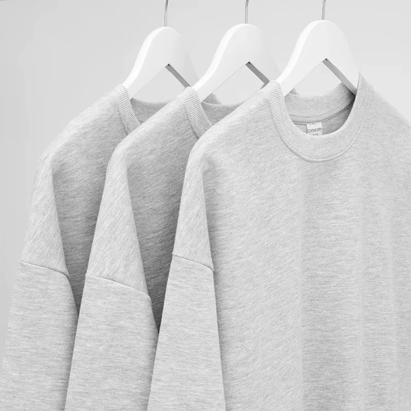 Áo thun cotton 100% chất lượng cao, cổ tròn, dáng rộng, phong cách unisex, xuất khẩu dư thừa, hàng thanh lý, kiểu dáng từ Instagram.