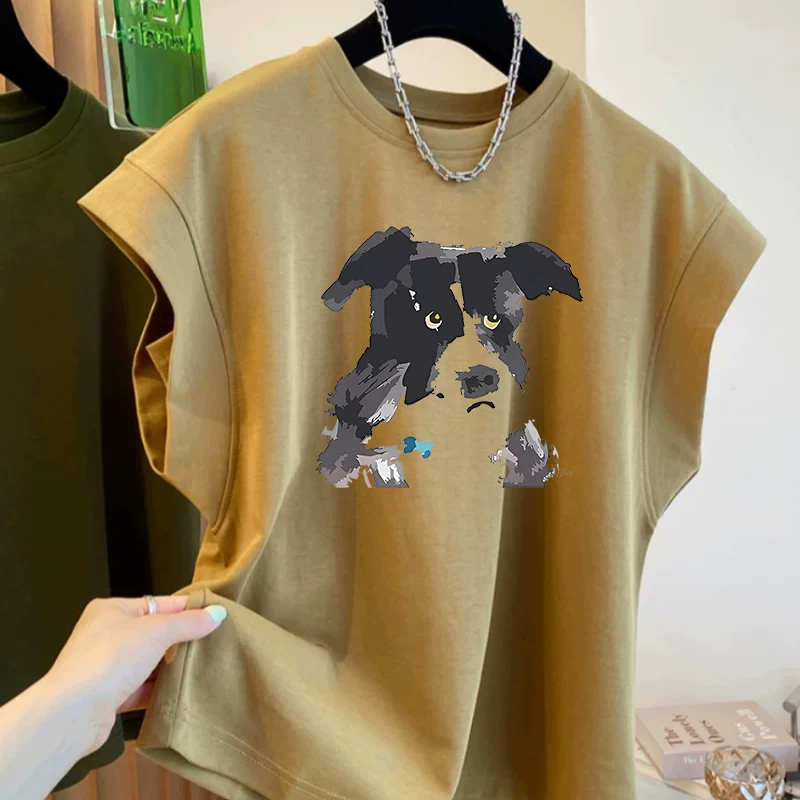 Outlet~ Hàng xuất khẩu, áo ba lỗ tay bồng unisex, thoải mái, thoáng khí, đa năng, hợp thời trang