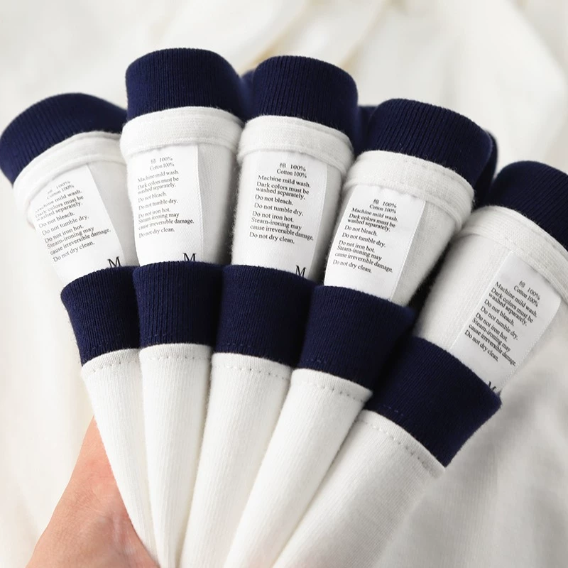 Outlet~ Hàng xuất khẩu, áo thun cotton in họa tiết đơn giản, kiểu dáng mới, màu sắc tương phản, thời thượng