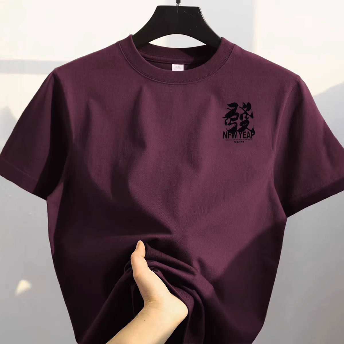 Outlet~ Hàng xuất khẩu thanh lý, áo thun cotton dày dặn mới mùa hè đơn giản đa năng tay ngắn