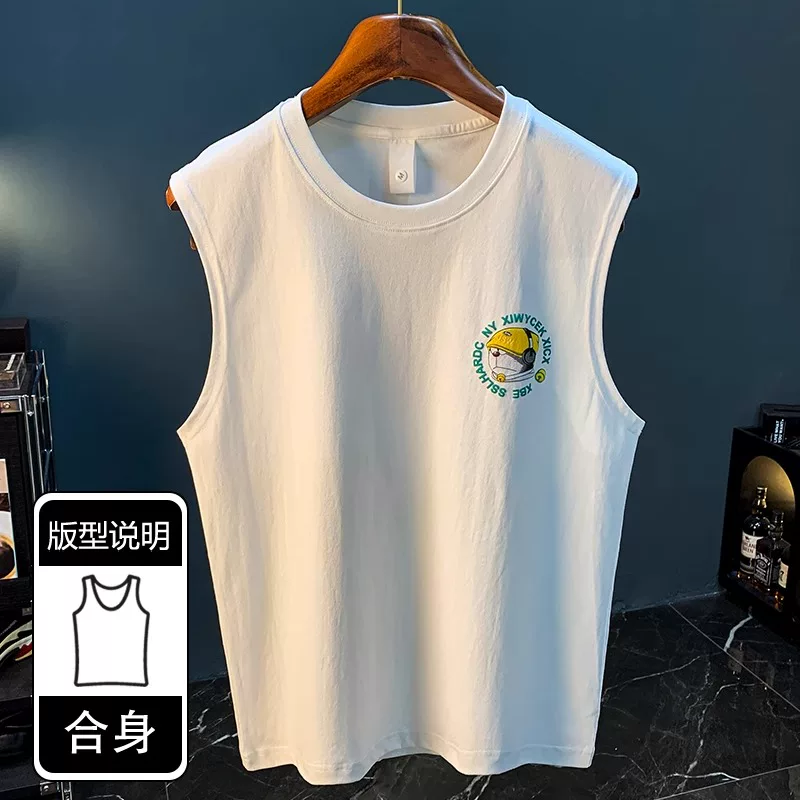 Cửa hàng~ Quầy hàng xuất khẩu hàng hiệu với giá giảm, áo gile cotton nguyên chất cổ điển, áo thun in họa tiết mỏng.
