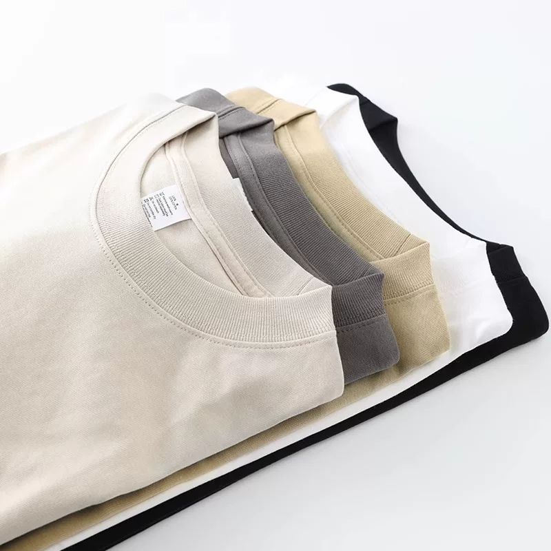 Hàng thanh lý đặc biệt~ Áo thun cotton nguyên chất, kiểu dáng cơ bản đa năng, màu trơn, tay ngắn, chất liệu cotton nguyên chất, xuất khẩu dư thừa, giảm giá
