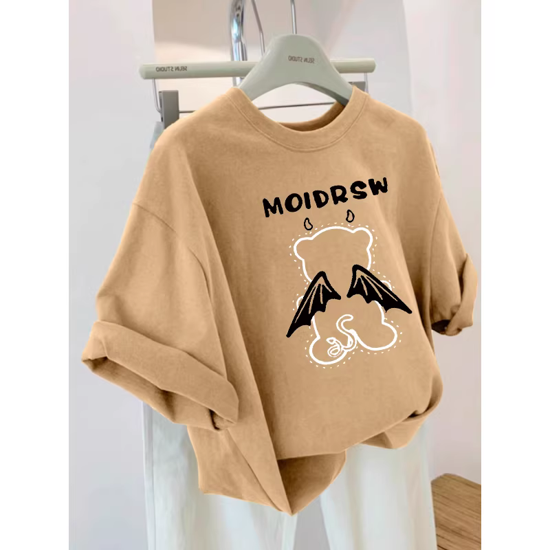 Outlet~ Hàng xuất khẩu thanh lý, áo thun cotton nguyên chất phong cách Hàn Quốc mới mùa hè unisex đa năng tay ngắn giá rẻ