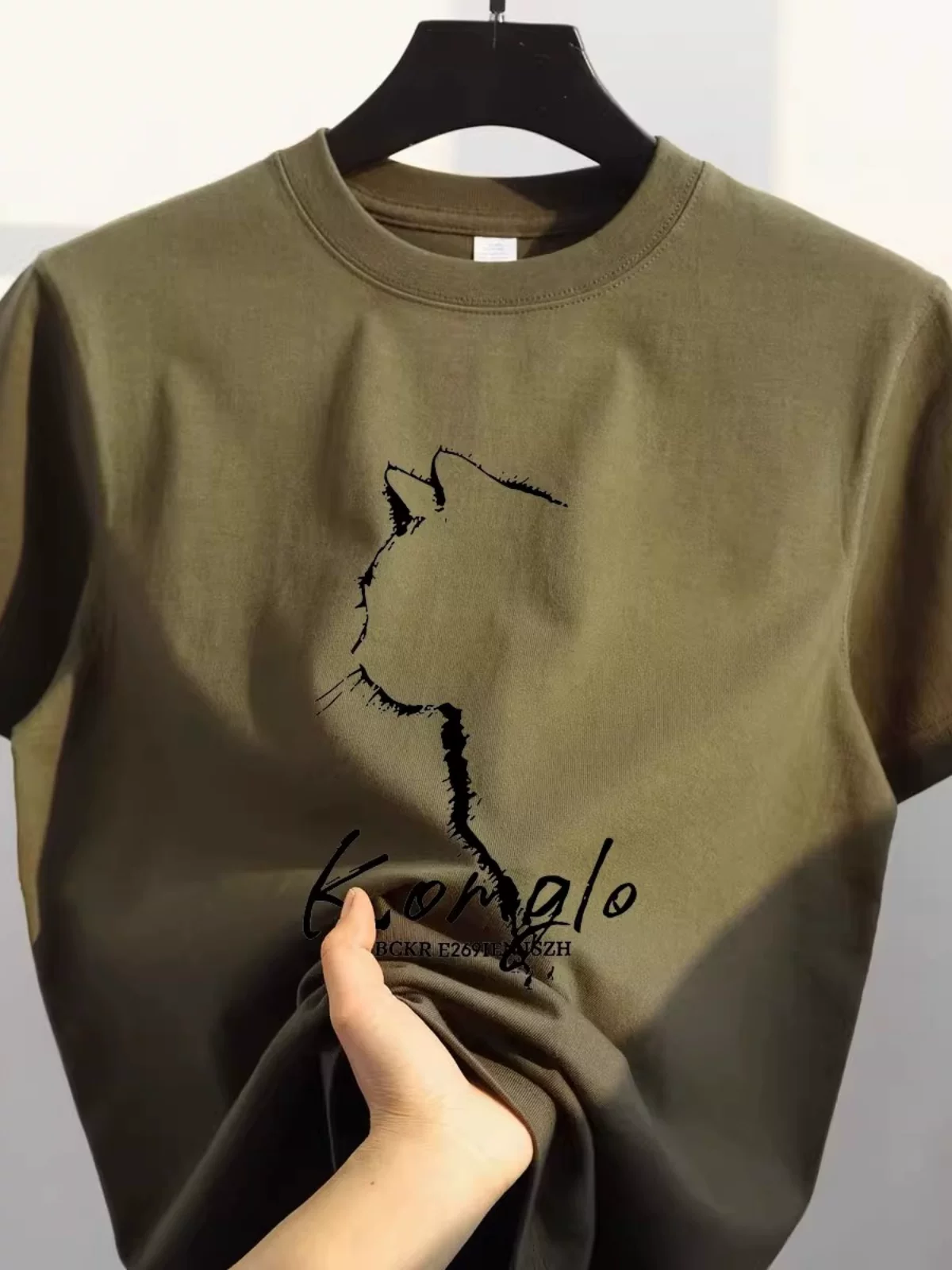 Hàng tồn kho xuất khẩu thanh lý ~ Áo thun tay ngắn in họa tiết retro đơn giản, rộng rãi, unisex, kiểu dáng thời thượng của Mỹ