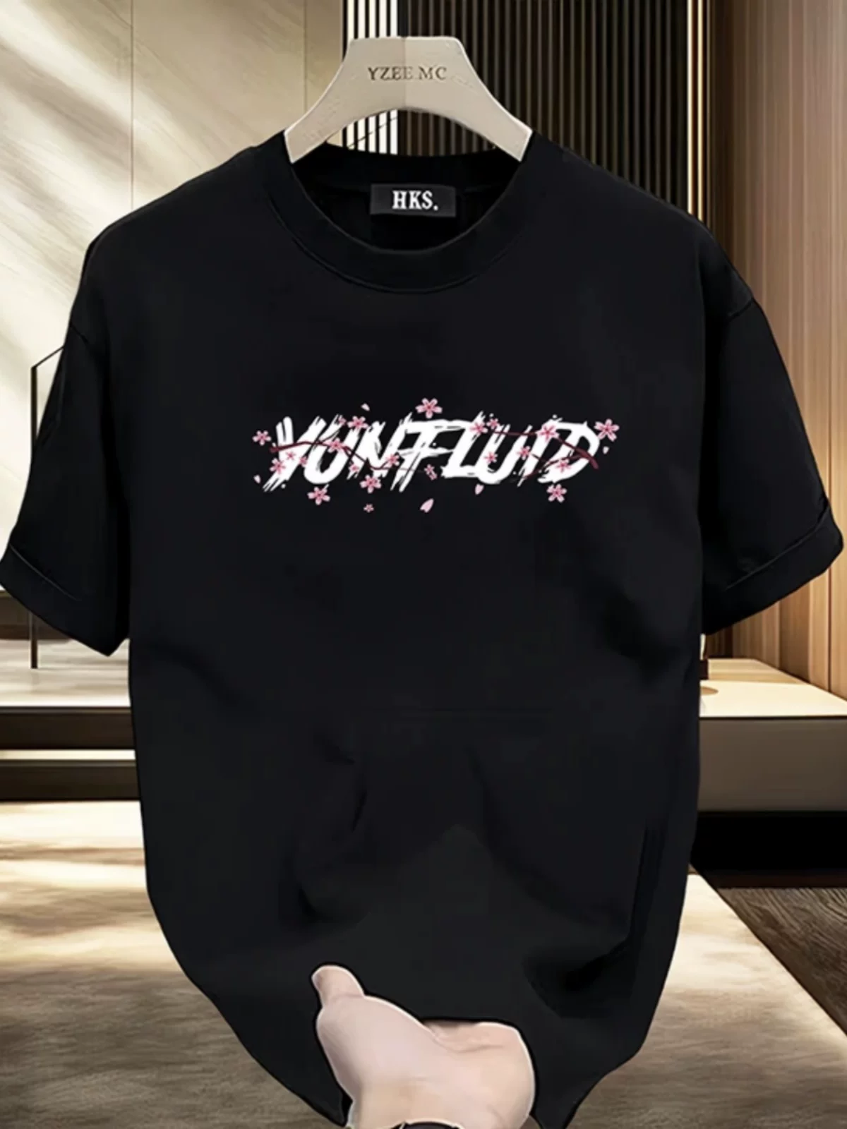 Đồ xuất khẩu dư thừa ~ Áo thun cotton in hình xuất khẩu, hàng xuất khẩu, chất liệu cotton nguyên chất, kiểu dáng đường phố Mỹ mùa hè, cổ tròn tay ngắn thời trang dành cho nam