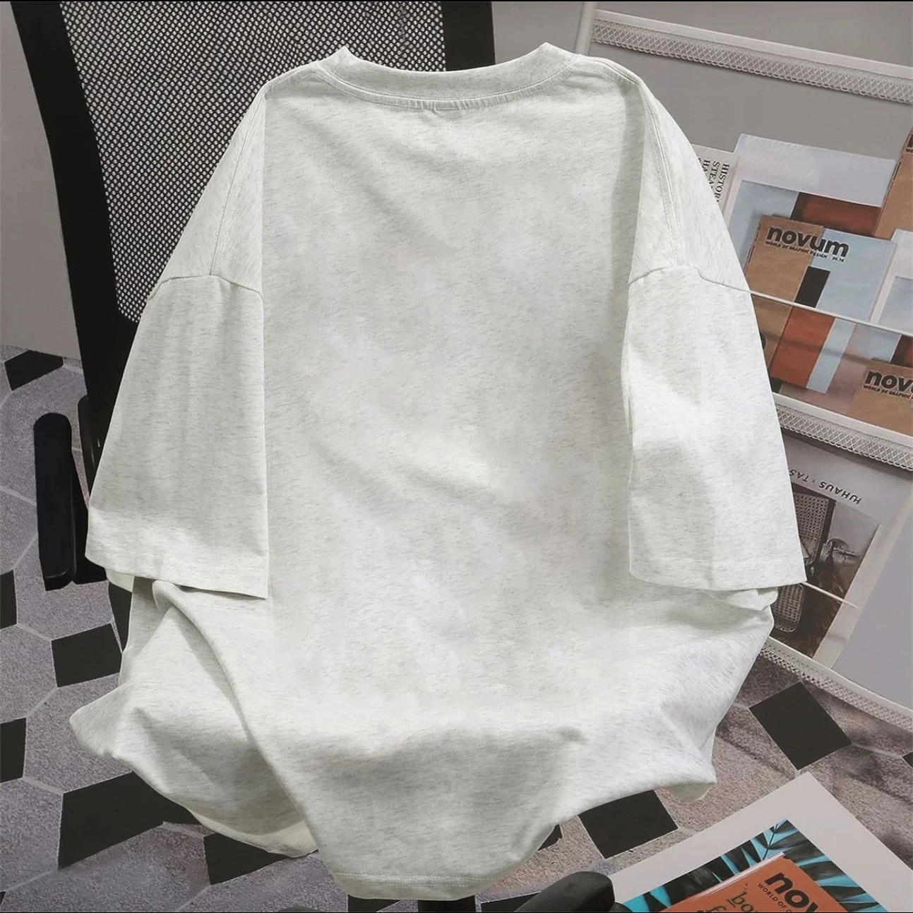 Outlet~ Áo thun ngắn tay cotton nguyên chất xuất khẩu mùa hè dành cho nam và nữ, mẫu mới dày dặn dành cho các cặp đôi