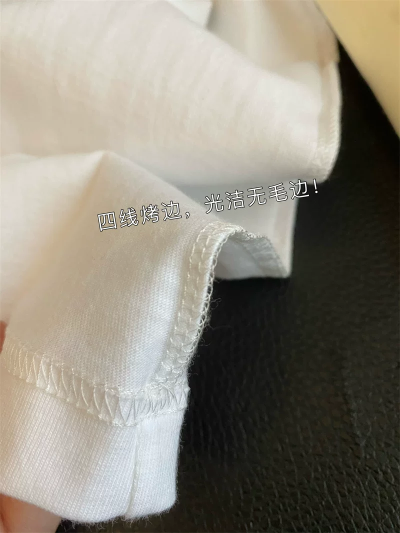 Outlet~ Hàng xuất khẩu, áo thun cotton nguyên chất màu trơn đơn giản, đa năng, tay dài mùa thu, giảm giá