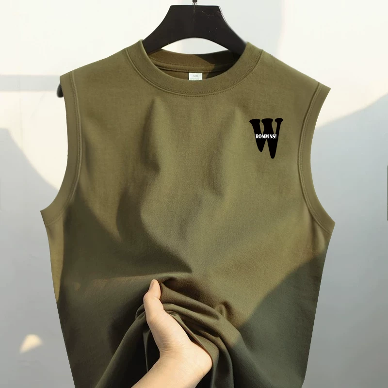 Outlet~ Hàng xuất khẩu thanh lý, áo gile cotton nguyên chất kiểu Mỹ mới, đơn giản, đa năng, hợp thời trang, giá hời