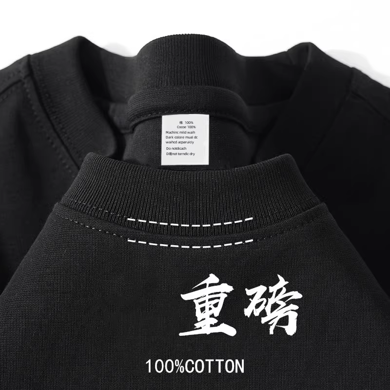 Giảm giá đặc biệt~ Hàng xuất khẩu dư thừa, áo thun cotton nguyên chất màu trơn chất lượng cao, tay ngắn, mùa hè 2025, giá ưu đãi