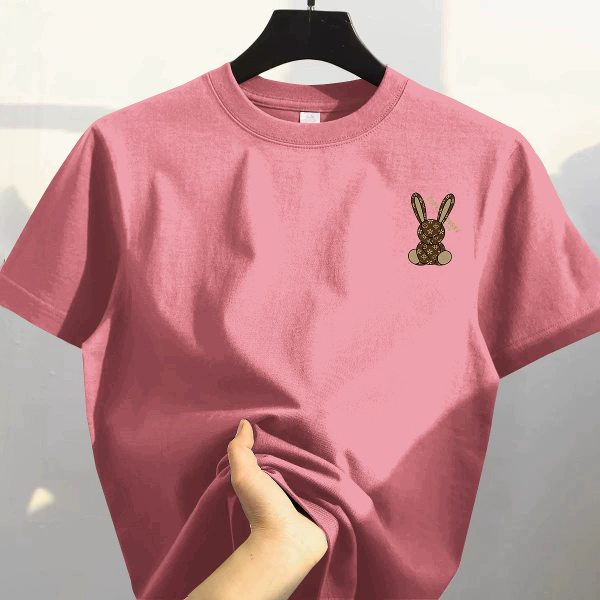 Đồ xuất khẩu dư thừa ~ Áo thun cotton nguyên bản, xuất xưởng, kiểu dáng châu Âu, dành cho cặp đôi, mùa hè, tay ngắn, nam nữ
