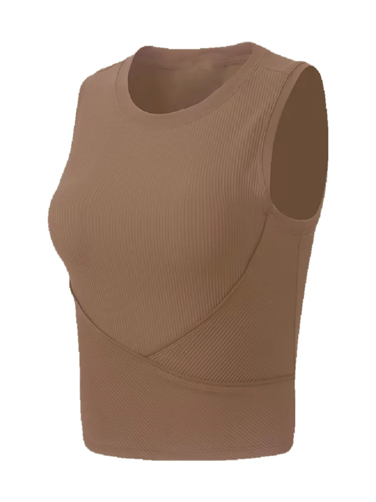 Jiumai Yipin Yoga Vest Mới Co Giãn Chạy Bộ Không Tay Thoáng Khí Thể Dục Mặc Thể Thao Ngoài Trời Áo Phông Mùa Hè.