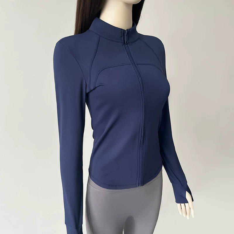 Áo khoác yoga nữ mẫu mới 2026, áo thể thao dài tay tập luyện chạy bộ, Pilates cao cấp phong cách thu đông