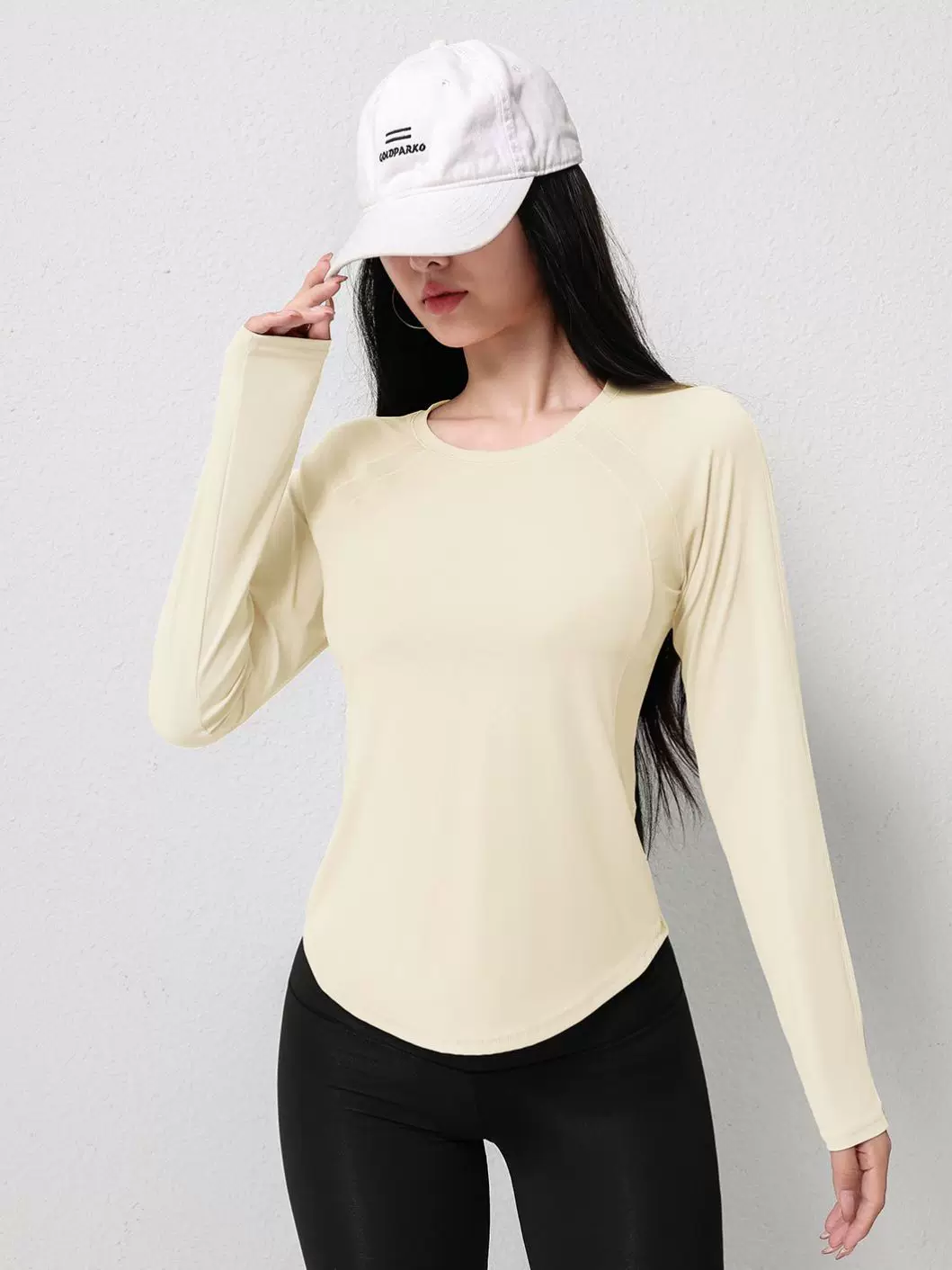 Áo thun thể thao dài tay nữ mùa thu 2026 mới tập gym nhanh khô, thoáng khí, đẹp mắt, thích hợp chạy bộ buổi sáng, tập yoga