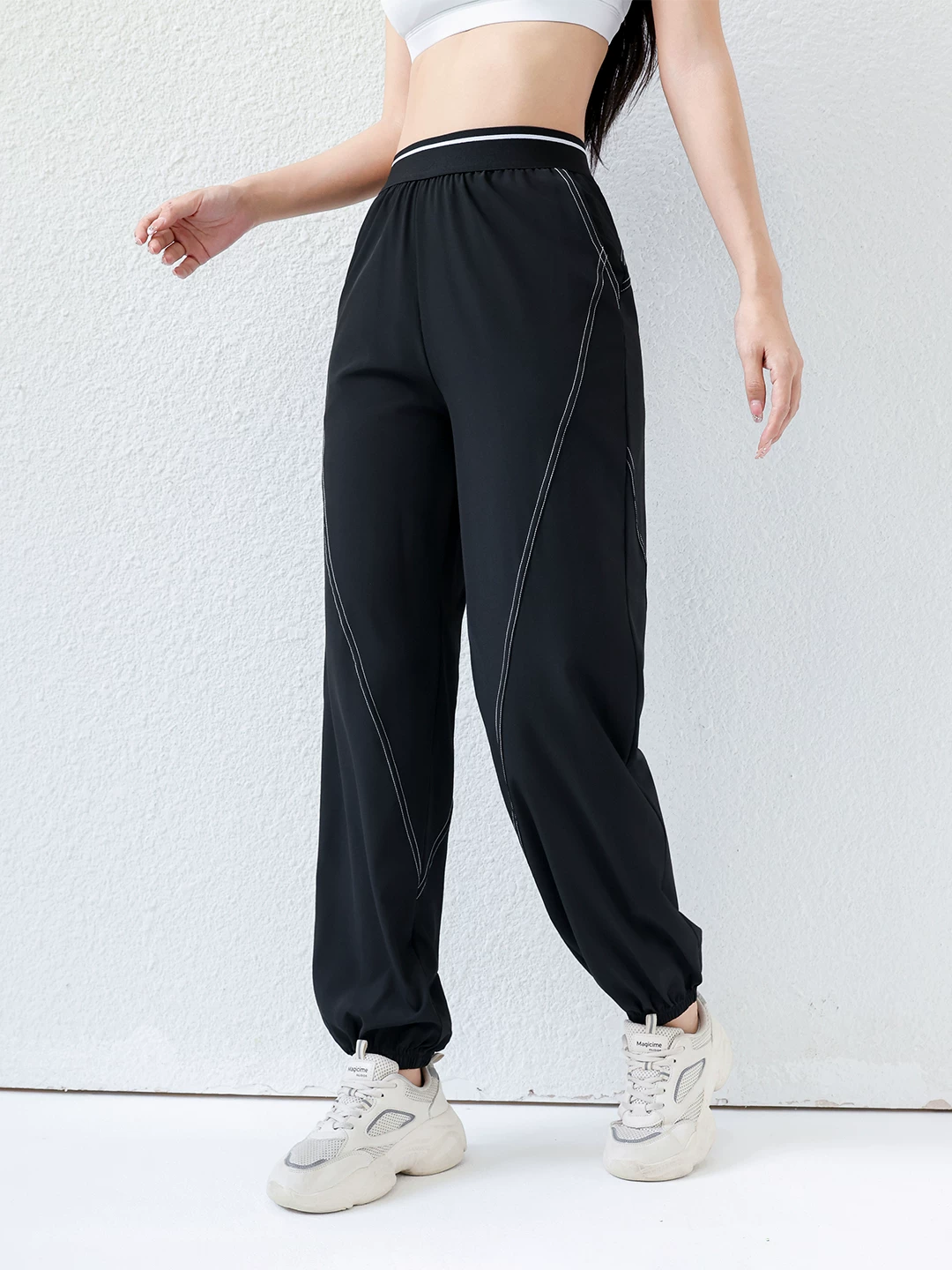 Quần thể thao nữ dáng rộng phong cách mới 2026, quần jogger tập luyện nhanh khô, quần dài tập gym mùa hè