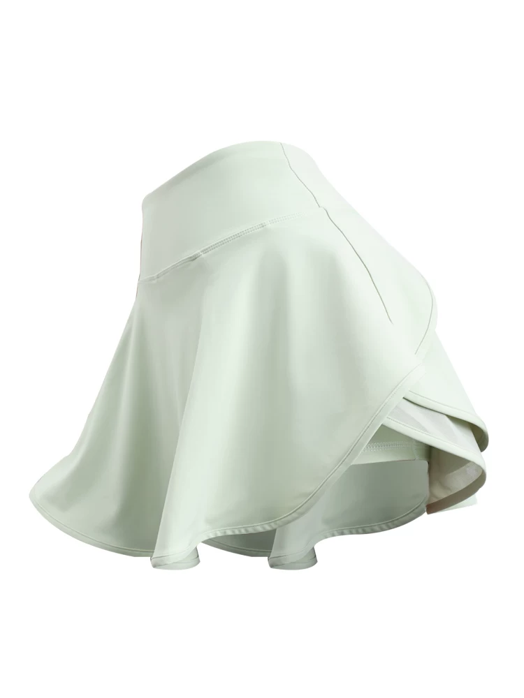 Váy tennis Jiumai Yipin có lớp lót bên trong, quần short thể thao hai trong một dành cho nữ, váy tập yoga chạy bộ cạp cao.