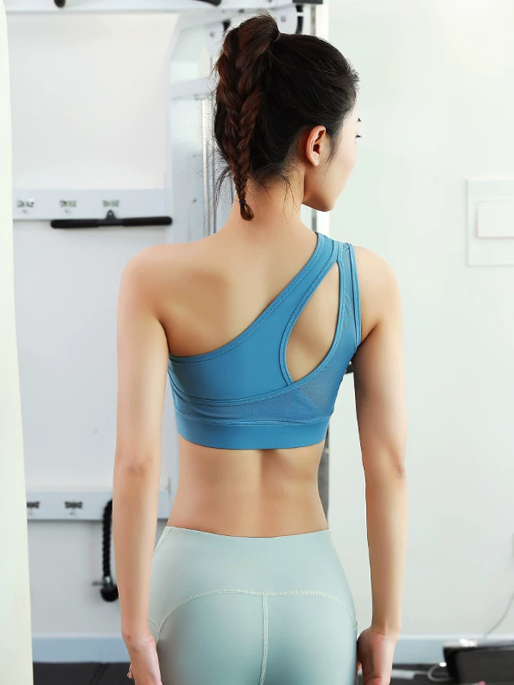 Quần áo tập yoga, áo ngực chống sốc có đệm ngực, áo ngực thể thao mùa hè dành cho nữ, áo vest mặc ngoài, quần áo tập chạy bộ thấm mồ hôi