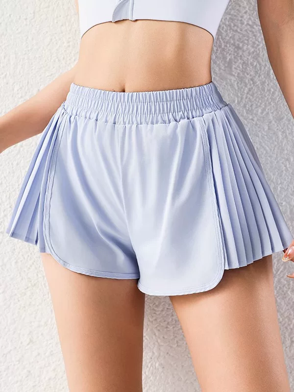 Quần short thể thao giả hai mảnh dành cho nữ, cỡ lớn, quần short ba phần tư chống lộ nhanh khô mùa hè dành cho nữ cỡ lớn, quần short tập thể dục chạy bộ.