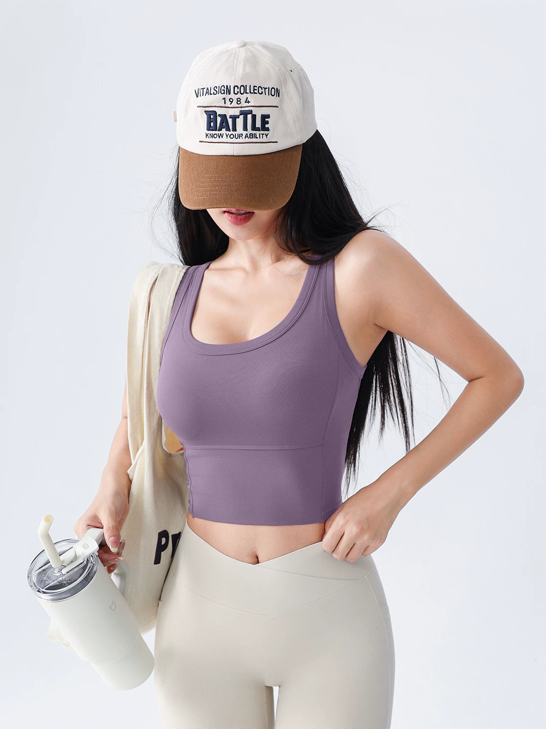 Áo ngực tập yoga kiểu vest cố định cúp ngực đầy đủ dành cho nữ, kiểu dáng mới, cảm giác nhẹ nhàng, áo ngực thể thao lưng đẹp, trang phục tập thể dục, áo ngực chạy bộ.