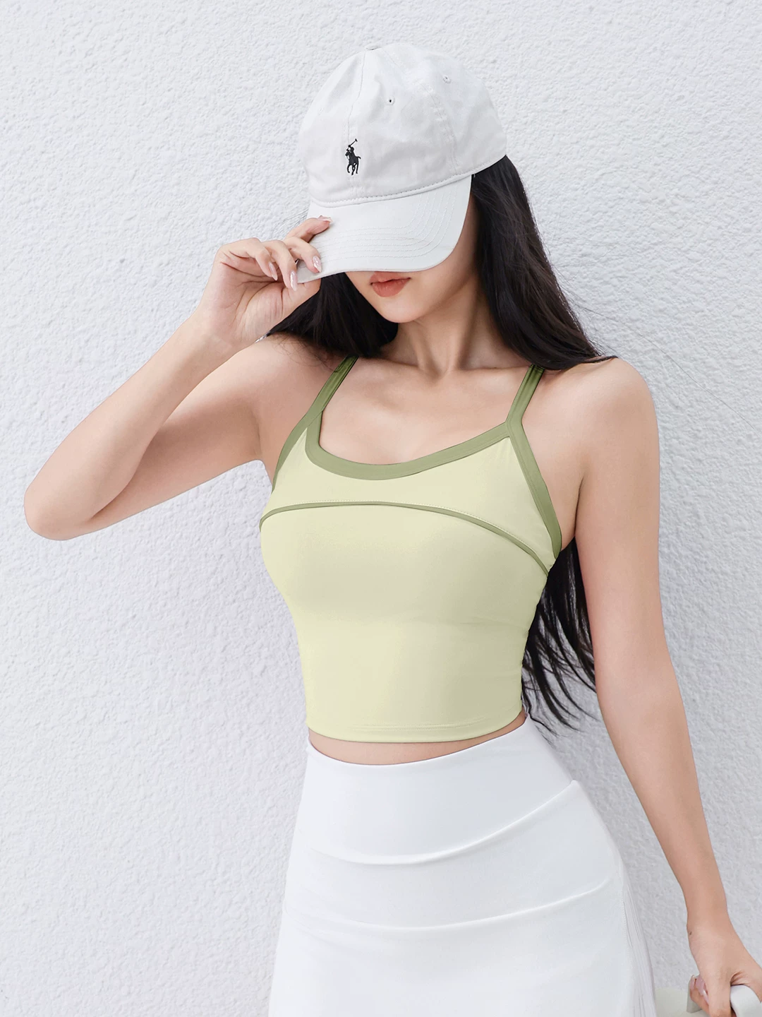 Đồ tập yoga nữ 2026 kiểu mới, quần áo thể thao chống sốc, bộ đồ tập Pilates, áo ngực liền thân mặc ngoài