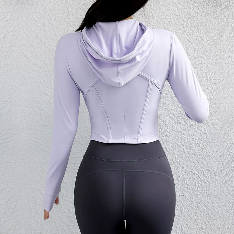 Áo khoác thể thao Lulu, áo khoác có khóa kéo, áo hoodie dài tay, áo tập yoga nữ, trang phục thể thao ngoài trời, chạy bộ, tập luyện.