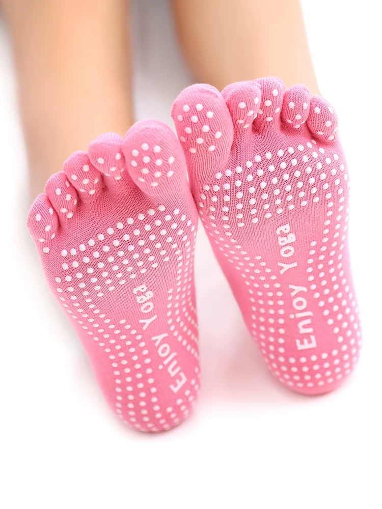 Tất tập yoga, tất tập yoga năm ngón chống trượt chuyên nghiệp dành cho nữ dành cho người mới bắt đầu, tất tập thể dục thể thao mùa đông thoáng khí, tất tập Pilates