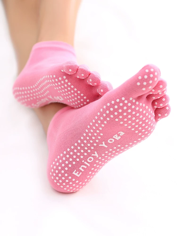 Tất tập yoga, tất tập yoga năm ngón chống trượt chuyên nghiệp dành cho nữ dành cho người mới bắt đầu, tất tập thể dục thể thao mùa đông thoáng khí, tất tập Pilates