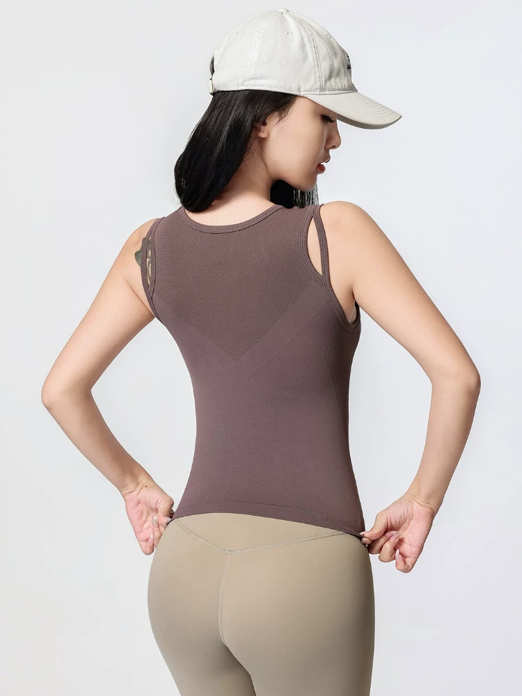 Áo vest thể thao mới dành cho nữ của Jiumai Yipin, áo ngực thể thao chống sốc khi tập luyện cường độ cao, trang phục tập yoga Pilates chuyên nghiệp.