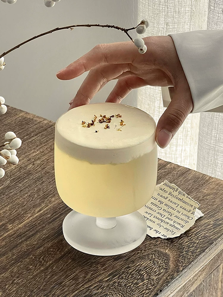 Ly thủy tinh mờ cao cấp dùng cho đồ uống đặc biệt, nước ép, đồ uống lạnh, cà phê đá Americano