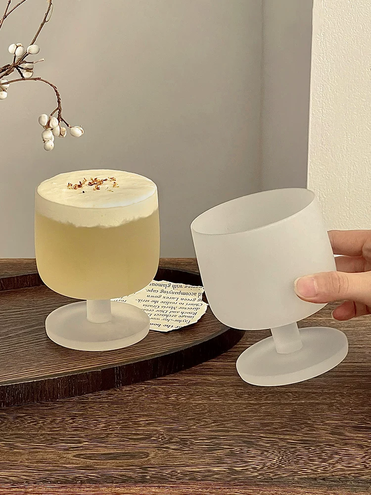 Ly thủy tinh mờ cao cấp dùng cho đồ uống đặc biệt, nước ép, đồ uống lạnh, cà phê đá Americano