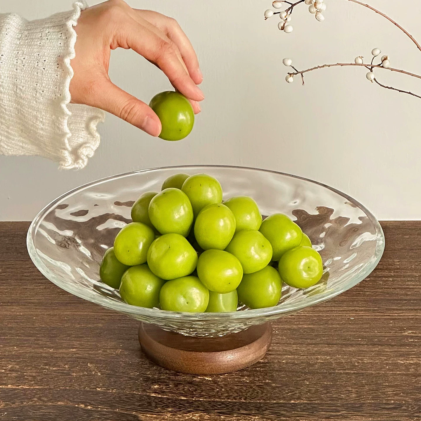 Đĩa đựng trái cây bằng thủy tinh cao cấp, họa tiết sông băng, dùng trong nhà, phòng khách, đĩa đựng hoa quả khô sáng tạo, đĩa trưng bày kẹo và đồ ăn nhẹ trên bàn cà phê.