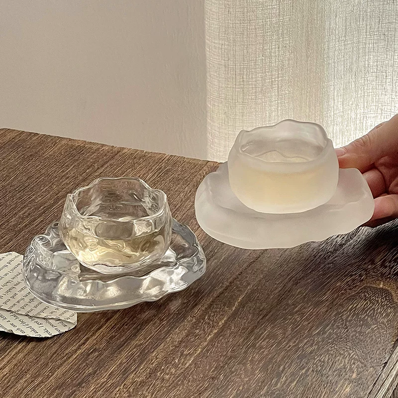 Tách trà nhỏ mờ, cốc nếm trà thủy tinh, cốc đơn dùng trong gia đình, cốc chủ, dùng cá nhân, cốc uống trà kung fu, cốc rượu sake