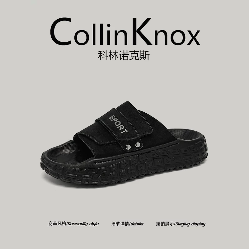 [Sản phẩm mới hợp xu hướng] Dép thể thao thời trang mùa hè mới CollinKnox2025 dành cho nam với đế lốp, kiểu dáng Birkenstock