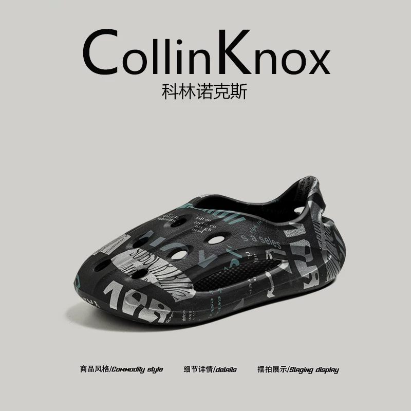 [Phong cách và hợp thời trang] CollinKnox 2026 Giày guốc nam mới mùa hè dành cho hoạt động ngoài trời, giày đi biển siêu nhẹ.