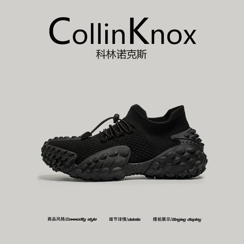 【Hợp thời trang và độc đáo】Giày CollinKnox 2026 mùa xuân mới dành cho nam với đế lốp Giày thời trang hợp thời trang