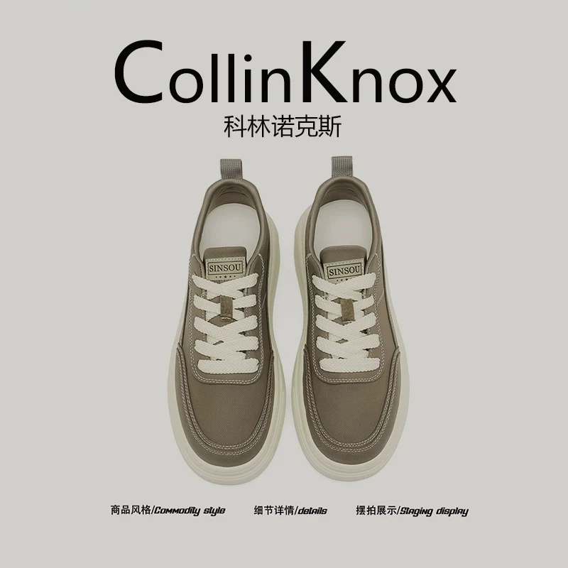 [Chất lượng ngoại thương] CollinKnox 2026 Giày vải thời trang đế dày đa năng mới dành cho nam mùa hè 2026