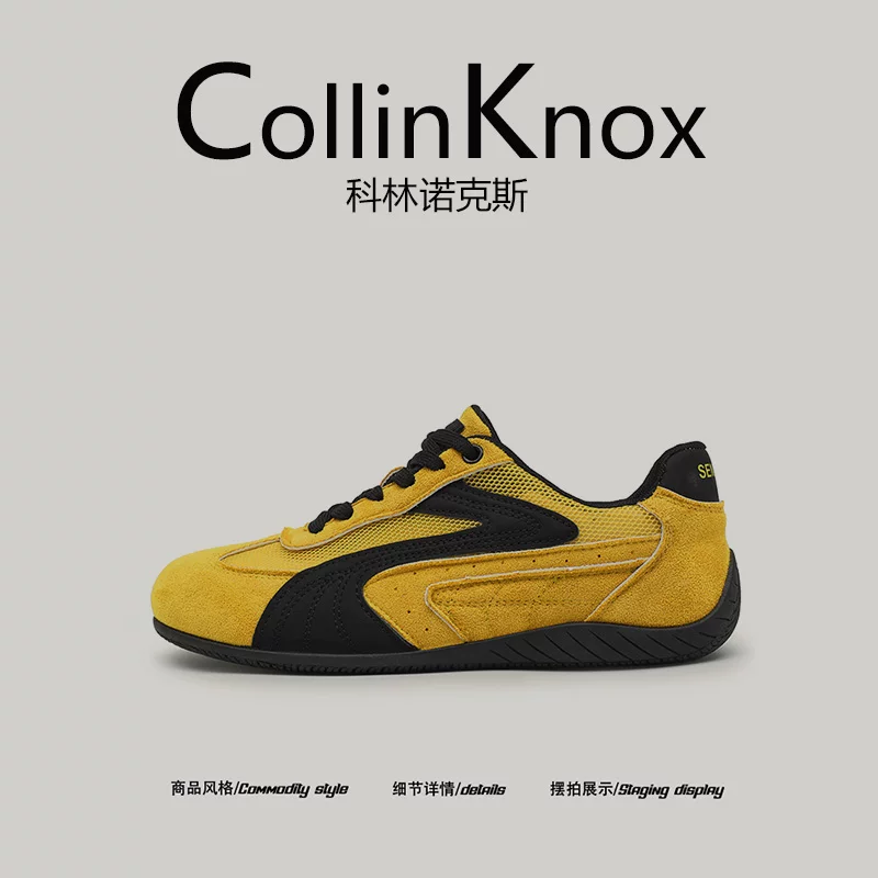【Bộ màu hợp thời trang】CollinKnox2025 Giày tập luyện lưới mới mùa hè của Đức Giày đua Forrest Gump đế mỏng dành cho nam