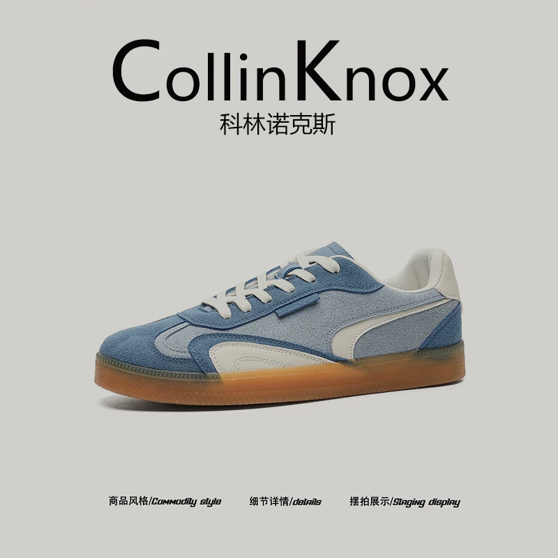 【Sản phẩm mới hợp xu hướng】Giày tập luyện kiểu Đức mới mùa thu 2025 của CollinKnox dành cho nam, Giày thường ngày thiết kế độc đáo