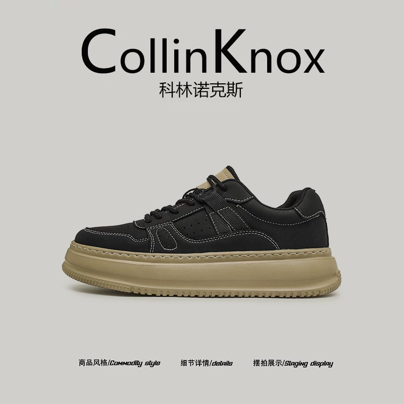 [Chất lượng ngoại thương] CollinKnox 2026 Giày thể thao nam cá tính mới mùa xuân 2026 Giày nam đế dày bằng cao su