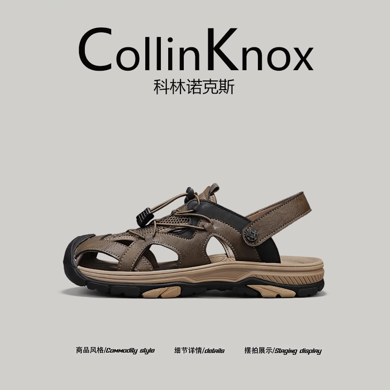[Mẫu mới hợp thời trang] Giày đi biển ngoài trời mùa hè mới CollinKnox2025 dành cho nam, dép đi sông cỡ lớn