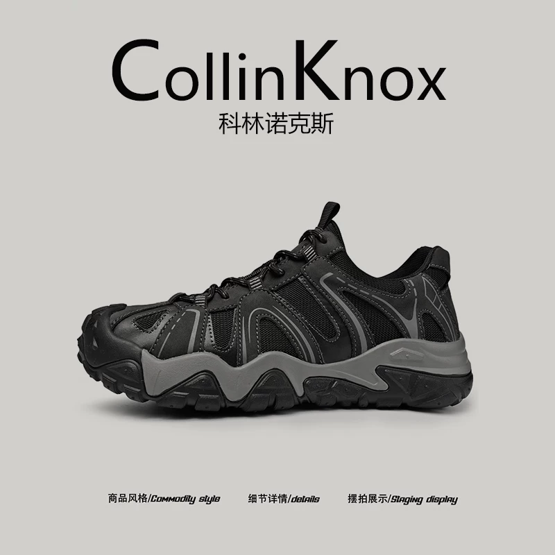 [Leo núi không gặp trở ngại] Giày đi bộ đường dài nhẹ mới mùa xuân CollinKnox2026 dành cho nam, giày ngoài trời chống va chạm