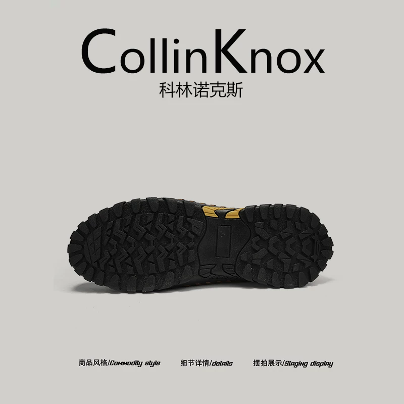 [Da thật chất lượng cao] Giày lưới mới mùa hè CollinKnox 2026 dành cho nam có dây thun co giãn giày thường ngày ngoài trời