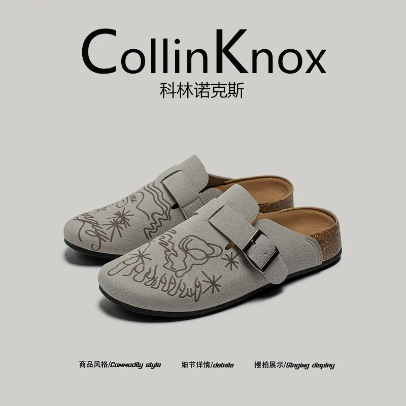 [Người sành điệu đều mang nó] Giày Birkenstock nam mùa hè mới của CollinKnox 2026, giày đế nút chai dành cho nam giới đi làm